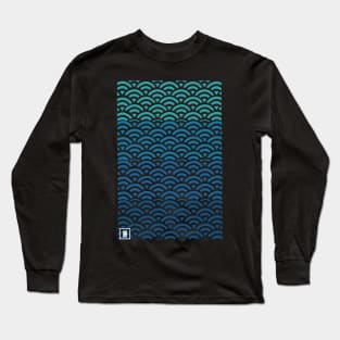 Retro Japanese Clouds Pattern RE:COLOR 12 Long Sleeve T-Shirt